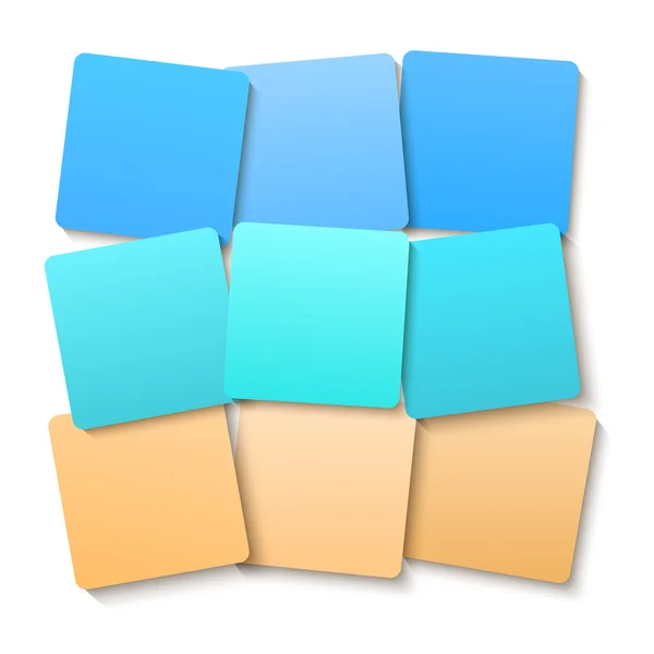 Offset squares color gradient beach — ストックベクタ