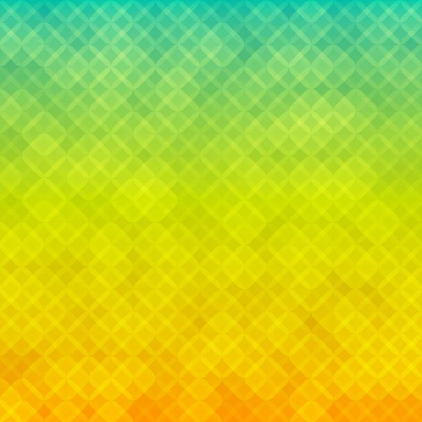Quadrate Mosaik-Effekt leuchten gelb grün Farbverlauf Hintergrund — Stockvektor