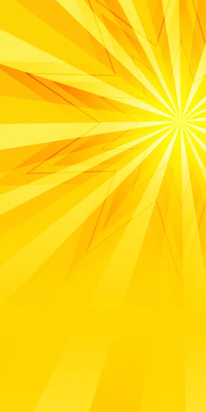 Amarillo fondo volante página folleto efecto brillo brillante estrella — Vector de stock