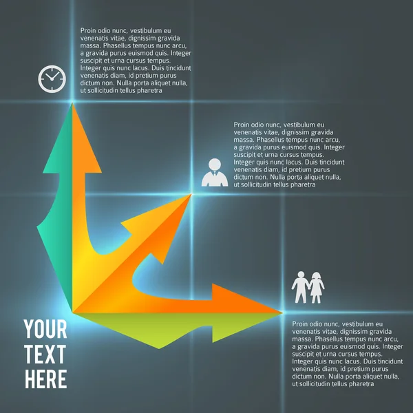 Infographics business management presentation template Telifsiz Stok Vektörler