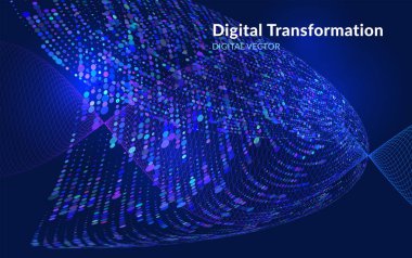 Soyut Gradyan Akış Çizgileri Renkli Dalga Arkaplanı, Dijital Veri Akımı, Teknoloji Tasarımı Ayarları