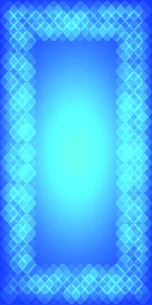 Blue frame border glow squares vertical banner — ストックベクタ