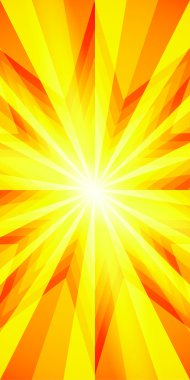 Solar explosion sharp rays backdrop banner