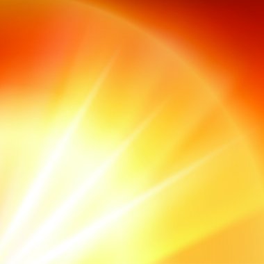 rays sunshine on orange hot backgroup