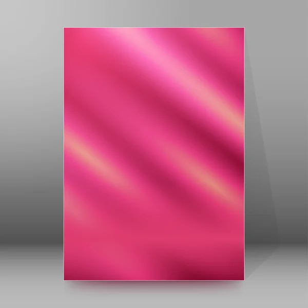 Fondo rosa difuminación folleto diseño de la portada — Vector de stock