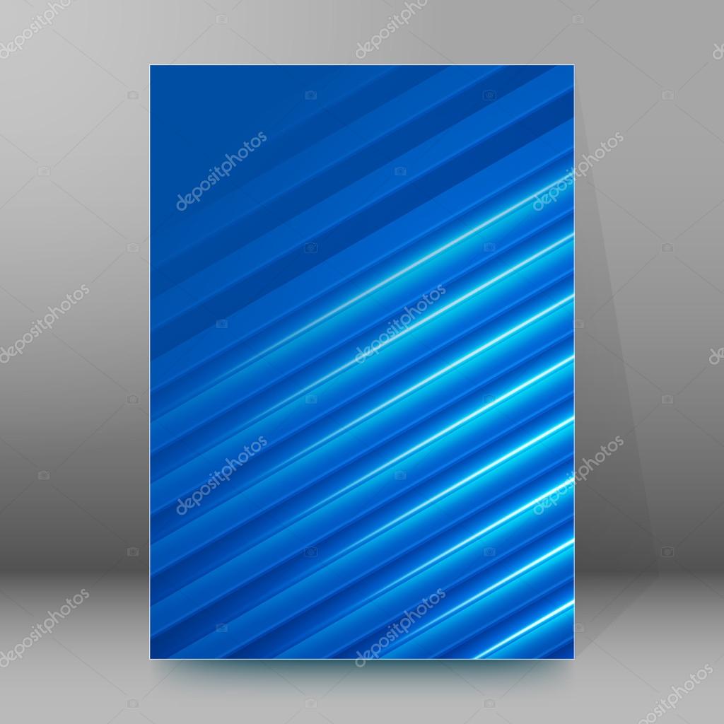 Band Light Blue Background Brochure Cover Page Layout Stock Vector Image By C Silvercircle 92075254