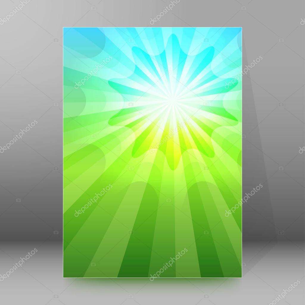 Summer sun background brochure cover page layout Stock Vector Image by  ©silvercircle #92077728