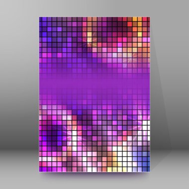 dance party page brochure cover design background
