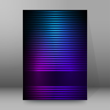 glow horizontal lines cover page brochure background