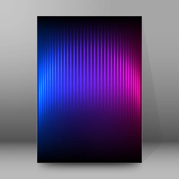 Aurora Borealis cover page brochure background — Stock vektor