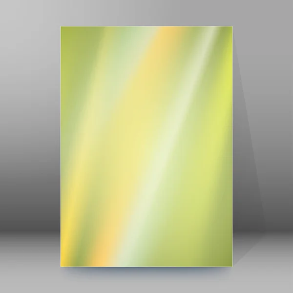 Unschärfe grüner Hintergrund Broschüre Deckblatt — Stockvektor