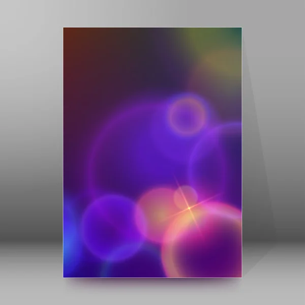 Bubbles blur brochure cover page background — Stockvector