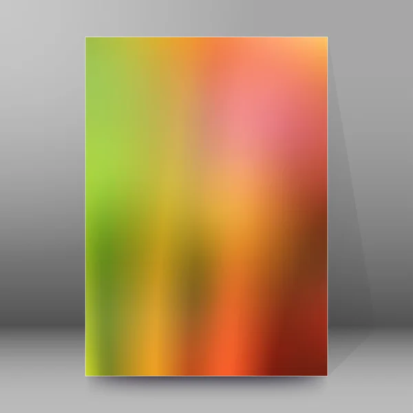 Gradient blur background brochure cover page — Stockvector