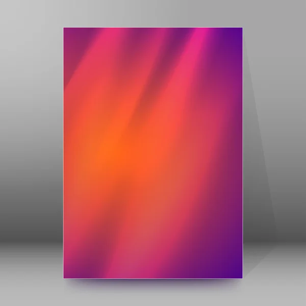 Purple gradient blur background brochure cover page — ストックベクタ