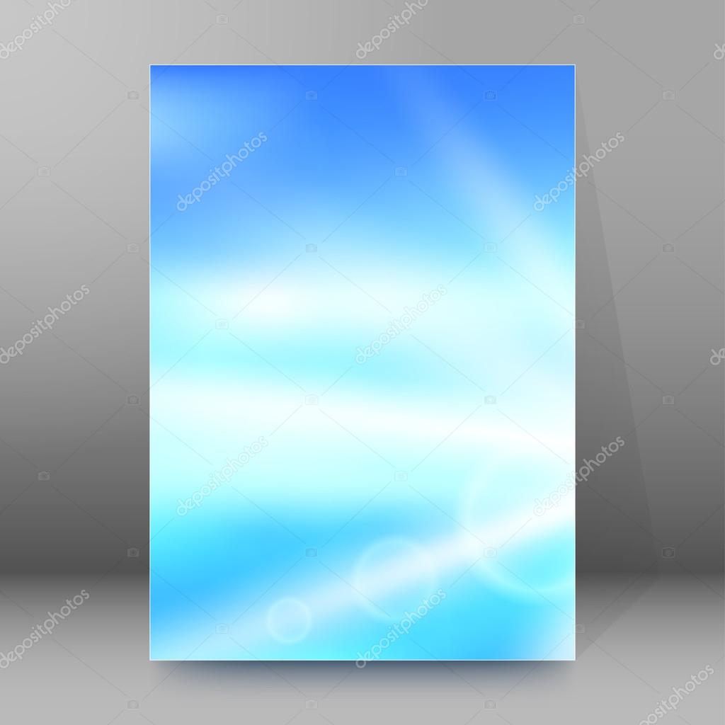 Blur blue gradient background Brochure cover page Stock Vector Image by  ©silvercircle #94016524