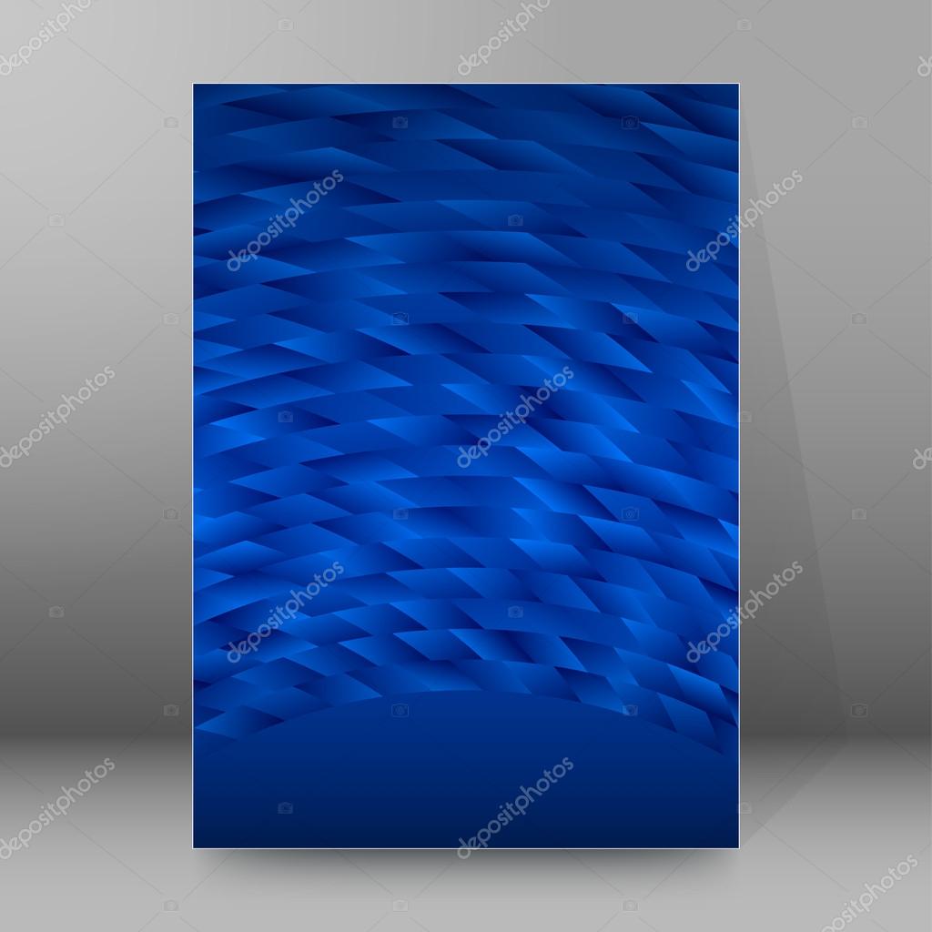 Dark blue mosaic cover page brochure background Stock Vector Image by  ©silvercircle #94016850