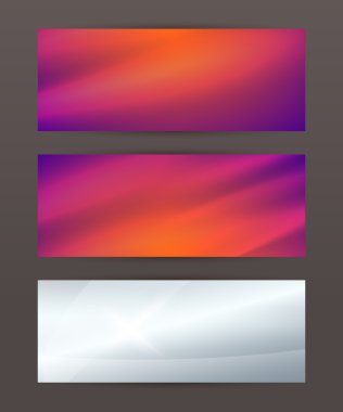 set of horizontal banner header website22