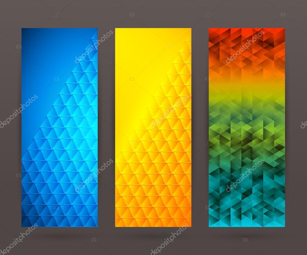 Set vertical  banner  background  template layout flyer69 