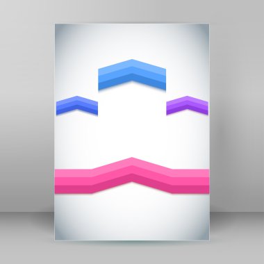 Flyer report cover template page vertical