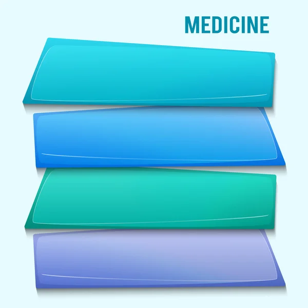 Design element flyer background medicine — 图库矢量图片