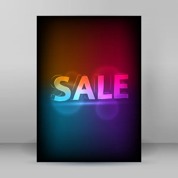 Discount price tag label vertical format page banner — 图库矢量图片