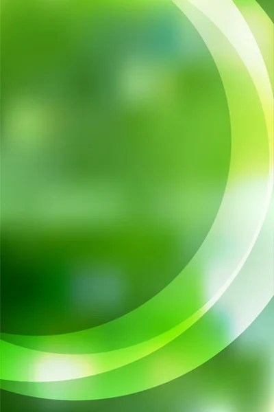 Folleto orgánico fondo verde formato vertical A4 página — Vector de stock