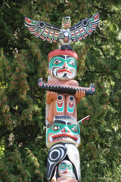 Native American Totem Pole — Stock Photo, Image