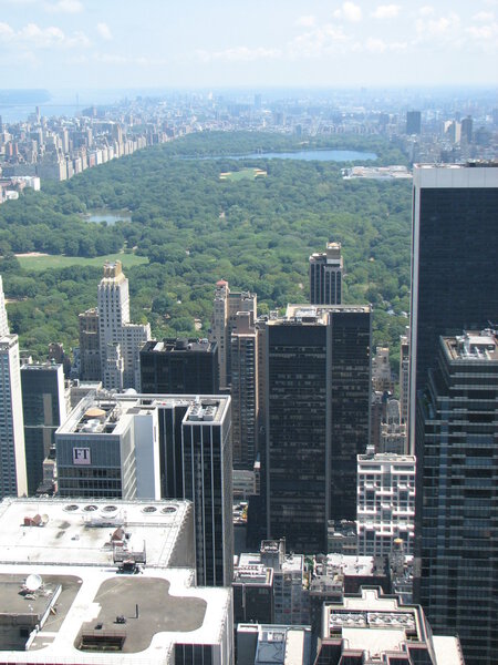 View over Central Park in New York.