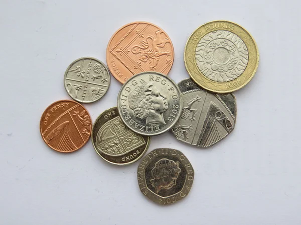 Britische Münzen — Stockfoto