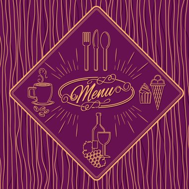 Restoran menüsü tasarım şablonu