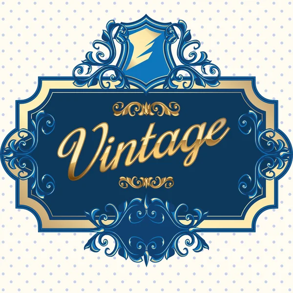 Moldura decorativa vintage —  Vetores de Stock