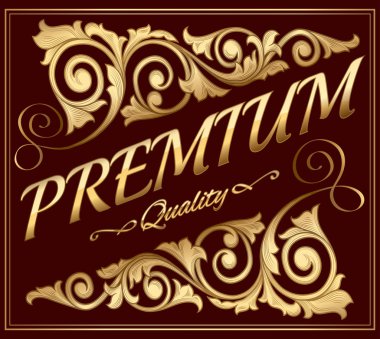 Premium Kalite altın amblem