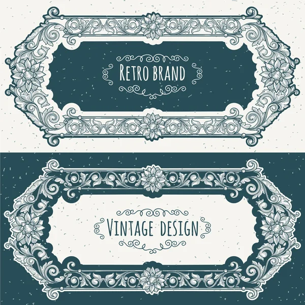 Ornate vintage design — Stock Vector