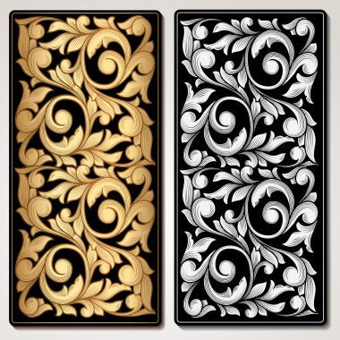 Vintage dekoratif paneller