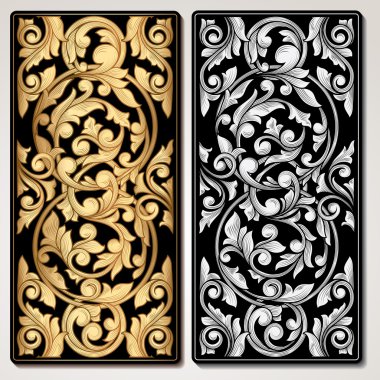 Vintage dekoratif paneller