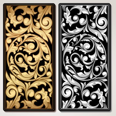 Vintage dekoratif paneller