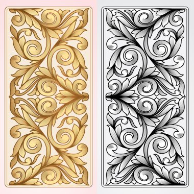 Vintage dekoratif paneller