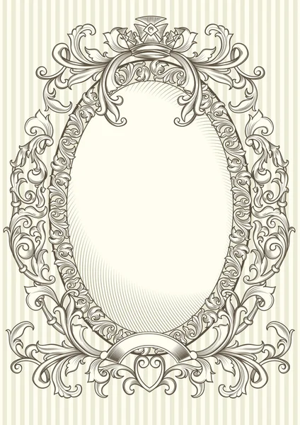 Vintage decoratief frame — Stockvector