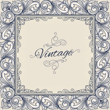 Süslü vintage tasarım