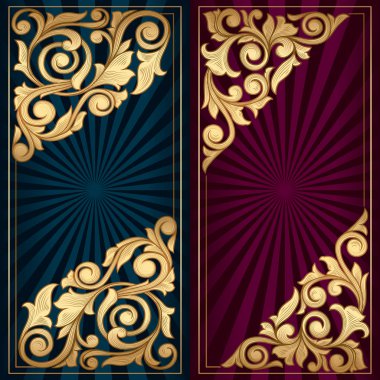 Dekoratif süslü afiş