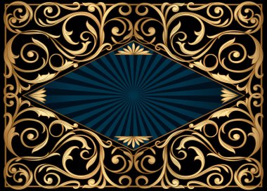  altın çiçek süsleme arka plan