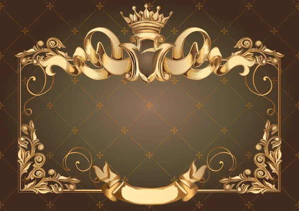 Luxury golden frame — Stock Vector