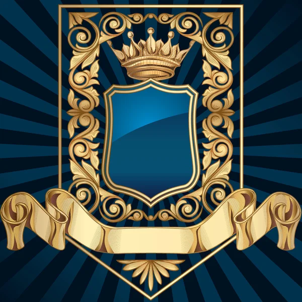 Altın vintage amblemi