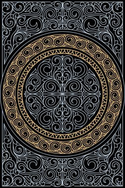 Dekoratif dekoratif retro tasarım kartı