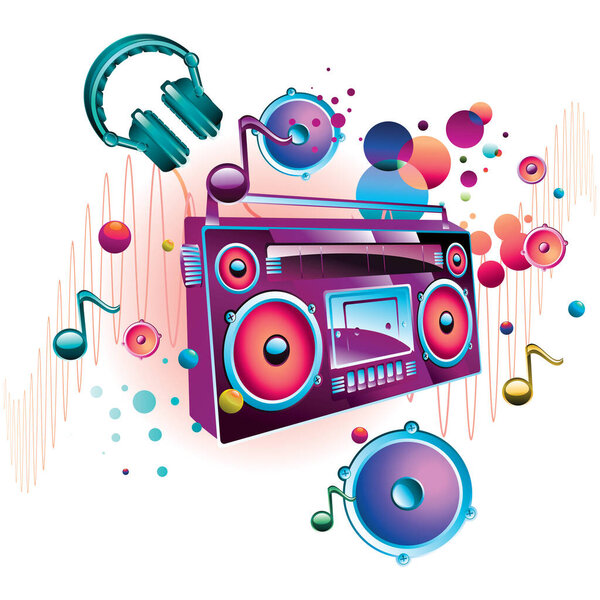 Декоративно-музыкальный дизайн со стремянкой