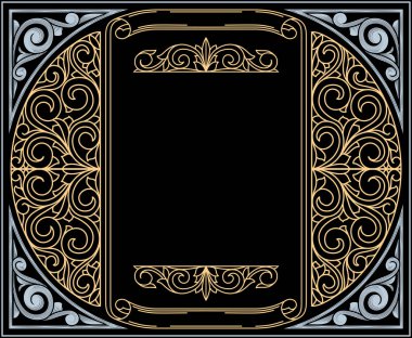 Dekoratif dekoratif retro tasarım kartı