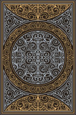 Dekoratif dekoratif sanat deco tasarım kartı