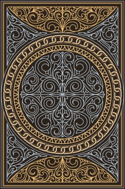 Dekoratif dekoratif sanat deco tasarım kartı