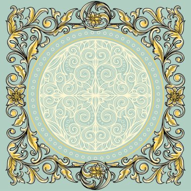 Dekoratif dekoratif retro tasarım kartı