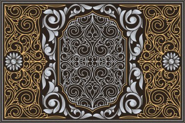 Dekoratif dekoratif retro tasarım kartı